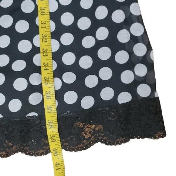 ROBERT RODRIGUEZ Silk lace polka dot empire waist flowy midi dress - Picture 12 of 16